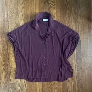 Silky Oversized Boxy Blouse